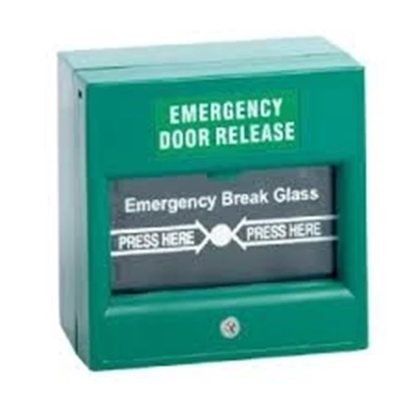 Emergency Break Glass Entrypass 24VDC Green