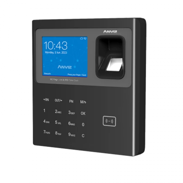  W1  Color Screen Fingerprint & RFID Time Attendance with Battery optional