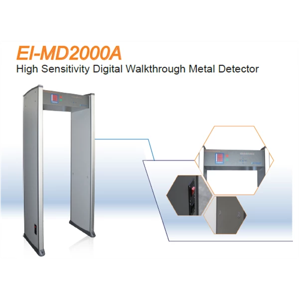 EI-MD2000A Standard Walk-through Metal Detector Gate