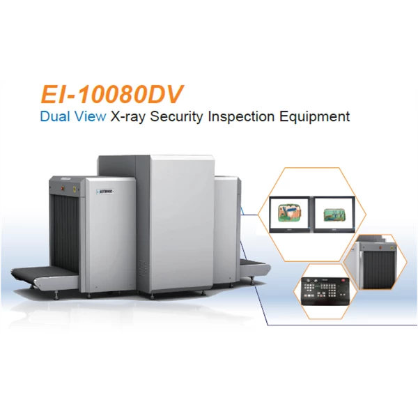 EI-10080DV Dual View X-ray Baggage Scanner for Transportation System